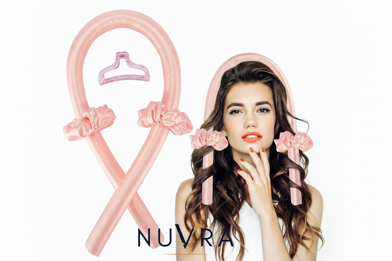 Heatless Curl Set - Indian Woman with Nuvra Logo