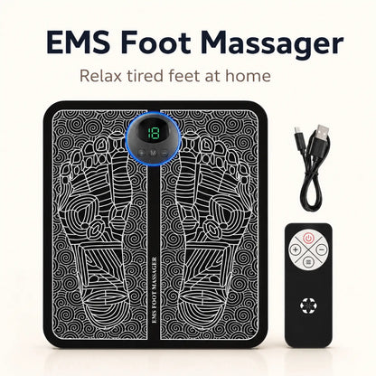 EMS Foot Massager — Circulation Booster Mat for Tired, Swollen Feet